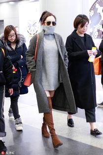 冬季明星网红内搭图