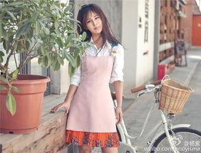 明星网红连衣裙图片女孩,女孩演绎甜美风采